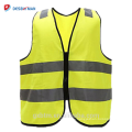 Костюм строительству желтый 100% полиэстер высокая видимость работы Светоотражающий жилет на молнии с ANSI Привет ВИС спецодежды куртка